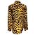 Stella Mc Cartney Blusa de seda Stella McCartney con estampado de leopardo Tan / Black Camello - vista 3