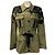 Giacca Utility Heritage in cotone verde armata Veronica Beard con pizzo