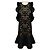 Michael Kors Collection Black / Nude Cocktailkleid aus Spitze mit Rüschen Schwarz