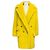 Cappotto Teddy Max Mara Sfilata in alpaca e lana giallo
