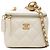 Borsa Vanity Case Chanel Mini CC Quilted Lambskin Pearl Crush Bianca con Tracolla a Catena Bianco