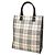 Borsa Tote Burberry House Check in tela beige - vista 2