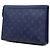 Borsa a pochette Louis Vuitton Monogram Taigarama Pochette Voyage MM Blu - vista 2