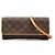 Bolso bandolera Louis Vuitton Monogram Pochette Twin GM marrón Castaño