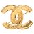 Broche de filigrana Chanel CC chapado en oro Dorado - vista 2