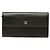 Cartera larga Chanel CC Caviar Flap negra Negro
