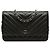 Borsa a tracolla Chanel CC Chevron Caviar Wallet On Chain Nera Nero