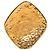 Chanel CC vergoldete Brosche mit Diamantgravur Golden - Ansicht 3