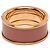 Ring Anello Hermès Medium Gold Plated Enamel H Diamant Uni Oro D'oro - vista 4