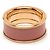 Ring Anello Hermès Medium Gold Plated Enamel H Diamant Uni Oro D'oro - vista 5
