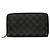 Cartera Larga Louis Vuitton Damier Graphite Zippy Organizer Wallet Negra Negro