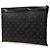 Bolso de mano Louis Vuitton Monogram Eclipse Discovery Pochette GM negro - vista 2