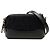 Clutch Chanel Gabrielle Double Zip in Tweed Nero con Tracolla a Catena