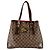 Saco Tote Louis Vuitton Damier Ebene Hampstead MM Castanho Marrom