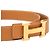 Cintura reversibile Hermès Constance H in pelle Box Calf marrone - vista 4