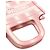 Bolso de mano Dior Book Tote Mini de lona bordada a rayas rosa - vista 11