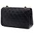 Schwarze Chanel CC Quilted Lambskin Full Single Flap Schultertasche - Ansicht 2