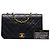 Schwarze Chanel CC Quilted Lambskin Full Single Flap Schultertasche - Ansicht 7