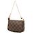 Mini Pochette Accessoires Louis Vuitton Damier Ebene Vivienne Holiday Marrone - vista 2