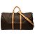 Sac de voyage Louis Vuitton Monogram Keepall Bandouliere 60 Marron