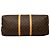 Sac de voyage Louis Vuitton Monogram Keepall Bandouliere 60 Marron - vue 3