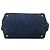 Borsa Tote Prada Denim Canapa Logo Blu - vista 3