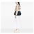Borsa Tote Prada Denim Canapa Logo Blu - vista 6