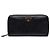 Cartera de viaje Prada Saffiano negra con cremallera, carteras largas Negro