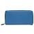 Blue Prada Saffiano Zip Around Travel Organizer Wallet Long Wallets