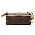 Bolso bandolera largo Louis Vuitton Monogram Popincourt Marrón Castaño