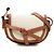 Borsa a tracolla Gate Mini Bicolor LOEWE in tela Anagram e vitello liscio Beige