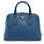 Prada Small Saffiano Lux Promenade Satchel Blau