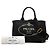 Tote Bolsa Prada Small Canvas Canapa Logo Preta Preto - vista 7