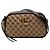 Borsa a tracolla Gucci Small GG Marmont Matelassé in tela GG e pelle, marrone