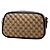 Borsa a tracolla Gucci Small GG Marmont Matelassé in tela GG e pelle, marrone - vista 2
