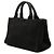 Sac à main Prada Small Canvas Canapa Bijoux Noir - vue 2