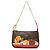 Mini Pochette Accessories Shoulder Bag Louis Vuitton Monogram Cats Christmas Animation Marrón Castaño