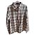 Camisa Burberry de cuadros en algodón Beige