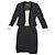 Conjunto de traje de falda y chaqueta Escada Couture Negro