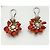 Autre Marque Set Gioielli in Corallo Rosso e Argento S925 - vista 10