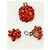 Autre Marque Set Gioielli in Corallo Rosso e Argento S925 - vista 7