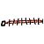 Autre Marque Bracciale in Corallo Rosso e Nero Naturale e Argento S925