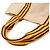 Hermès Saco Tote Hermes Bora GM Marrom Amarelo - vista 5