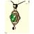 Autre Marque Ciondolo in Argento Sterling con Smeraldo e Granato Rosso Verde - vista 4