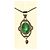 Autre Marque Ciondolo in Argento Sterling con Smeraldo e Granato Rosso Verde - vista 6