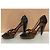 Sandali Lanvin in pelle blu con tacco scultoreo Marrone - vista 4