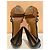 Sandali Lanvin in pelle blu con tacco scultoreo Marrone - vista 9