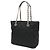 Prada Triangle Tote Bag with Chain Shoulder Strap Black - view 3