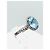 Autre Marque Set gioielli in argento S925 topazio Swiss Blue e zaffiri bianchi Bianco - vista 11