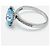 Autre Marque Set gioielli in argento S925 topazio Swiss Blue e zaffiri bianchi Bianco - vista 7